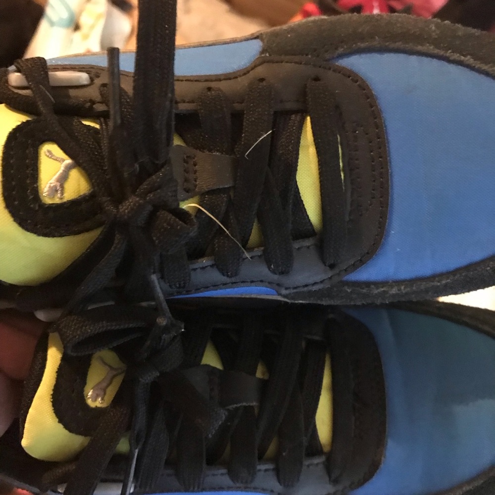 Puma Kids Sneakers in Blue and Yellow